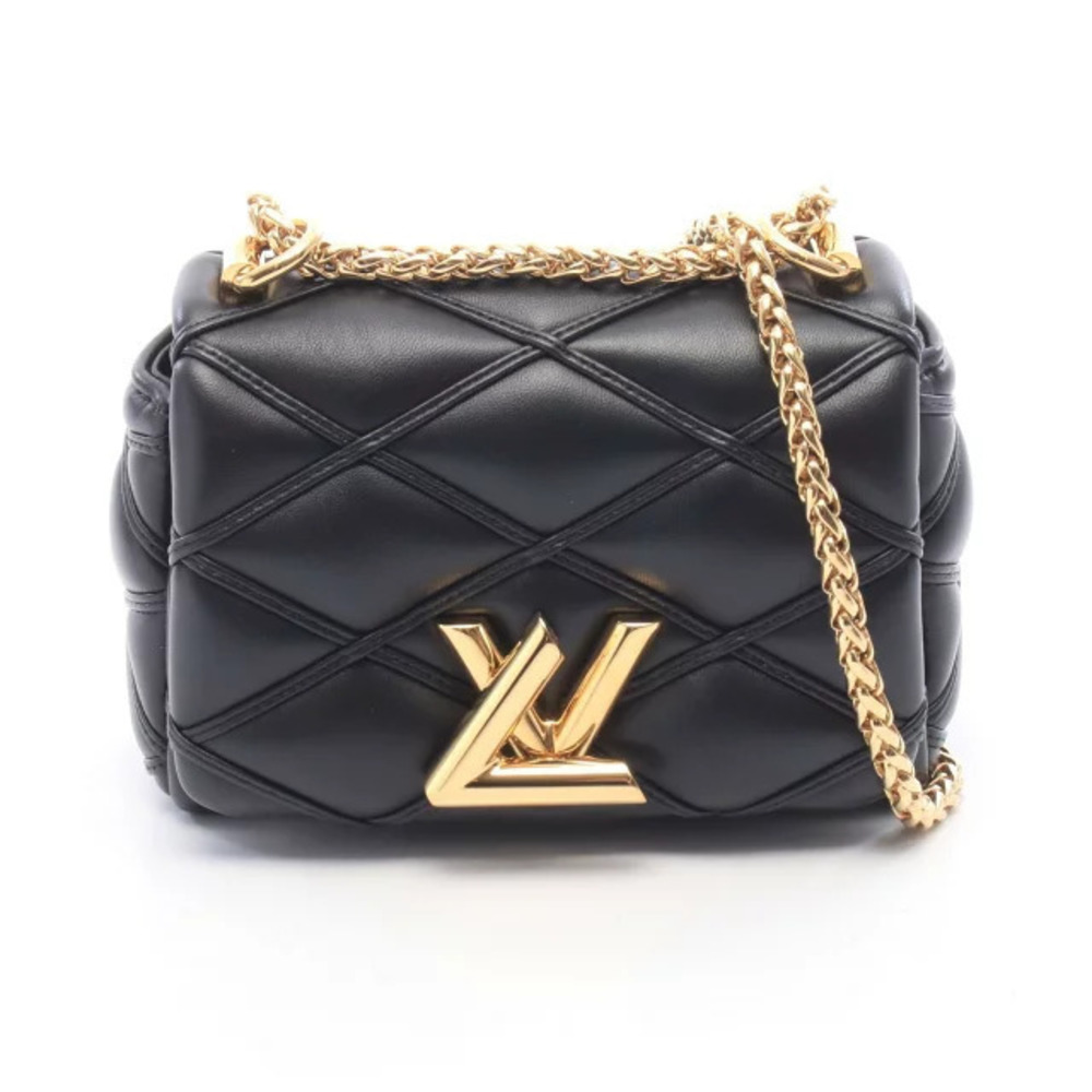 Louis Vuitton Twist Pico Maltage Leather Shoulder Bag Noir Black